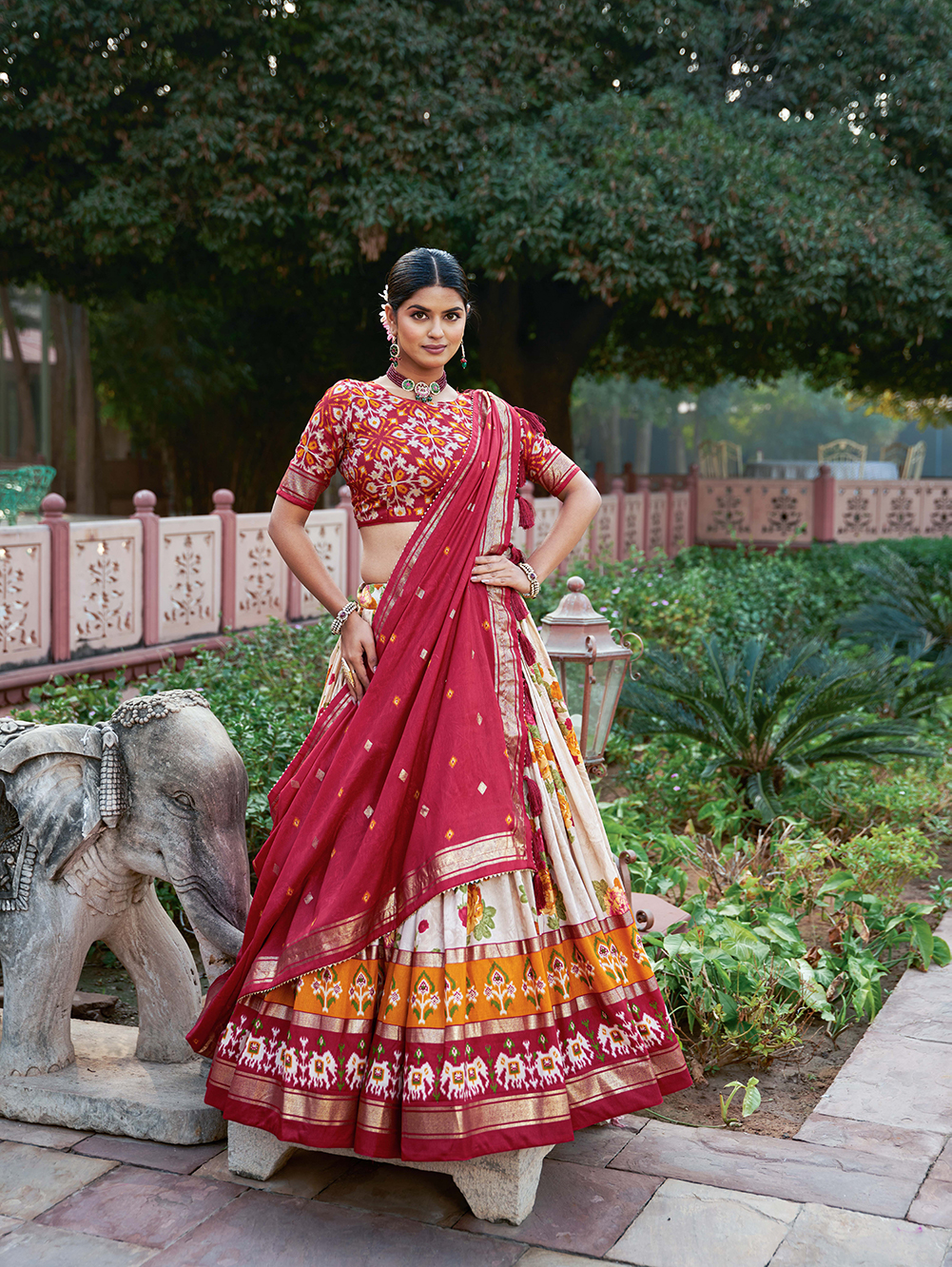 Tusser Silk Lehenga Choli - Image 3