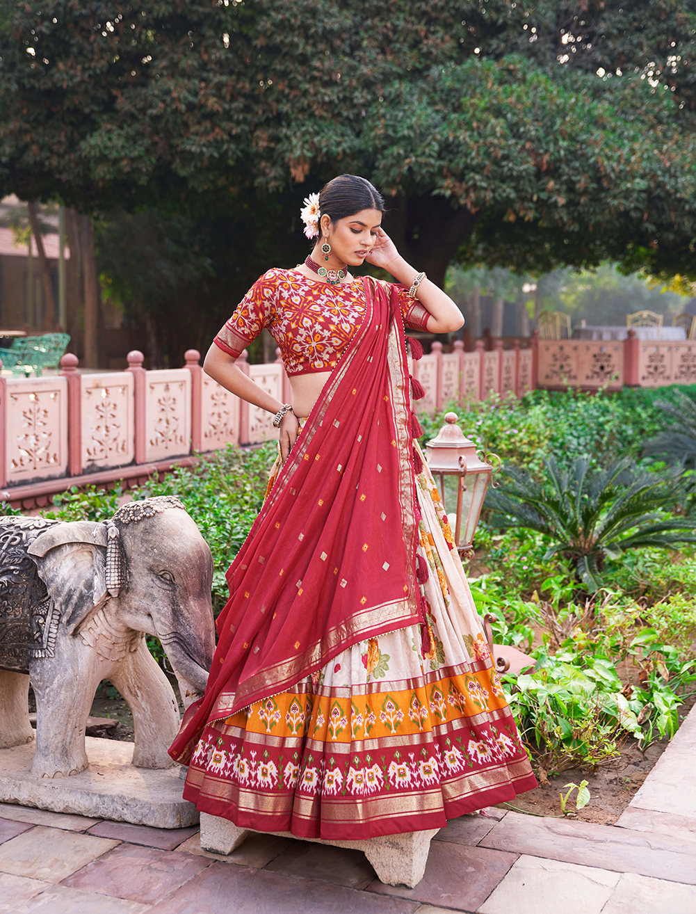 Tusser Silk Lehenga Choli - Image 4