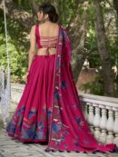 Floral Print With Foil Work Lehenga Choli