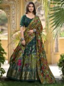 Floral Print With Foil Work Lehenga Choli