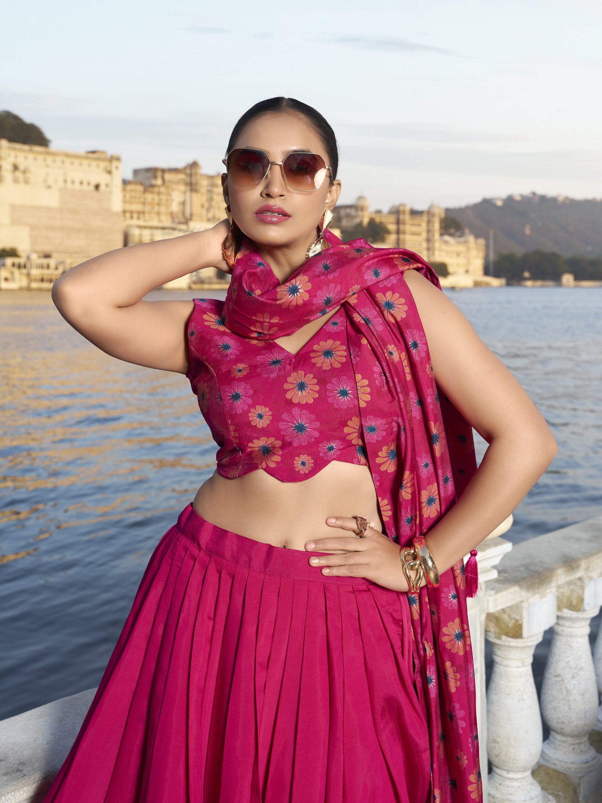 Tusser Silk Lehenga Choli