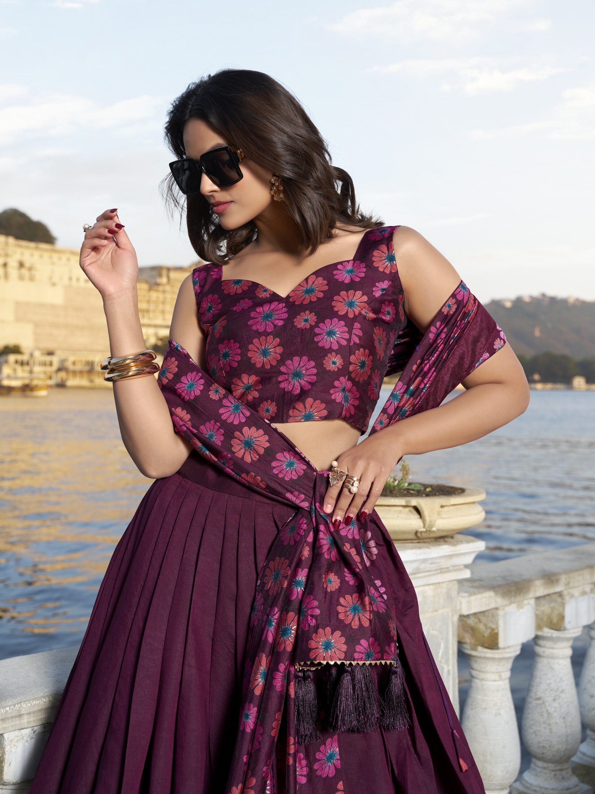Tusser Silk Lehenga Choli