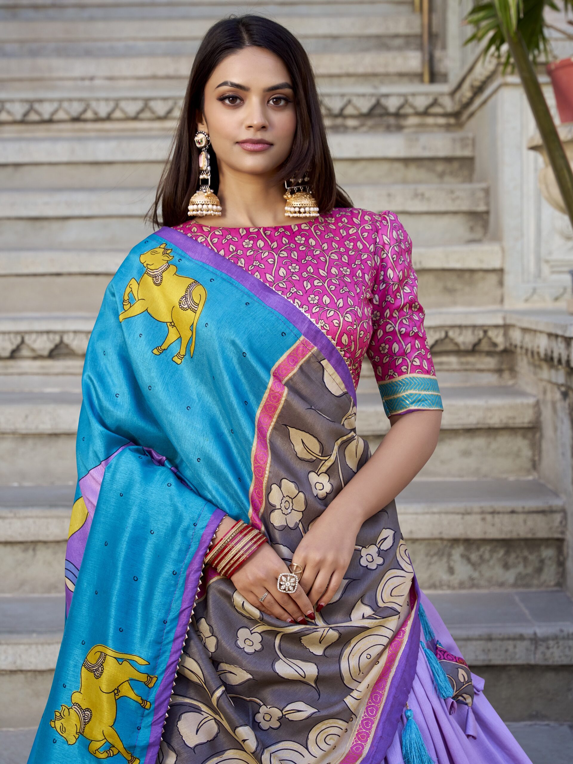 Tusser Silk Lehenga Choli