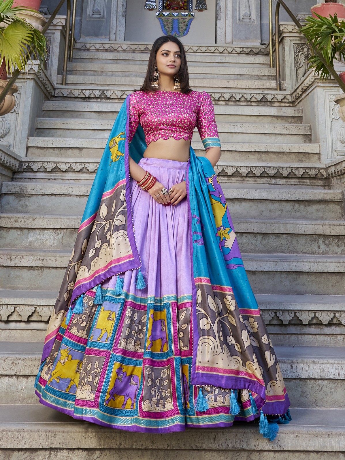 Tusser Silk Lehenga Choli - Image 3