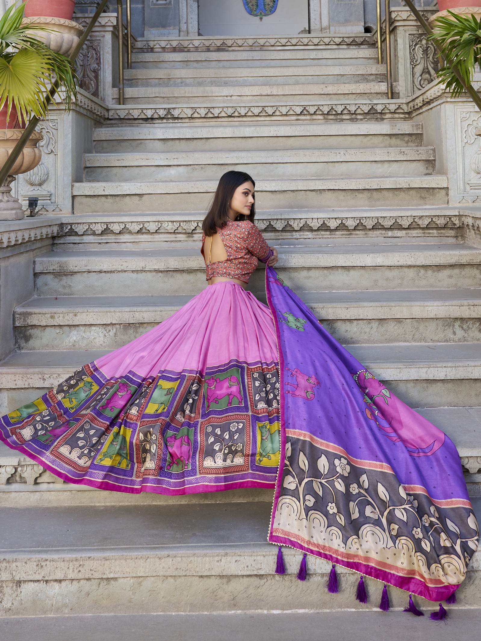 Tusser Silk Lehenga Choli - Image 5