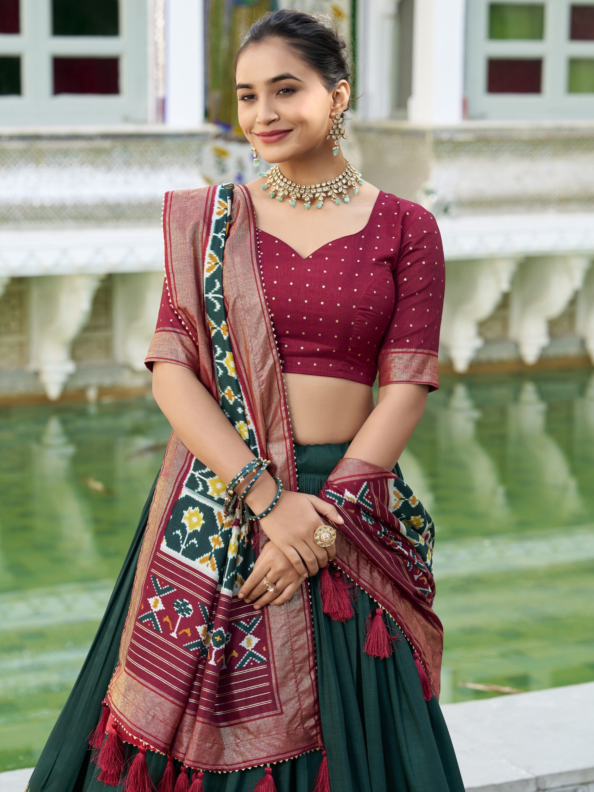 Tusser Silk Lehenga Choli