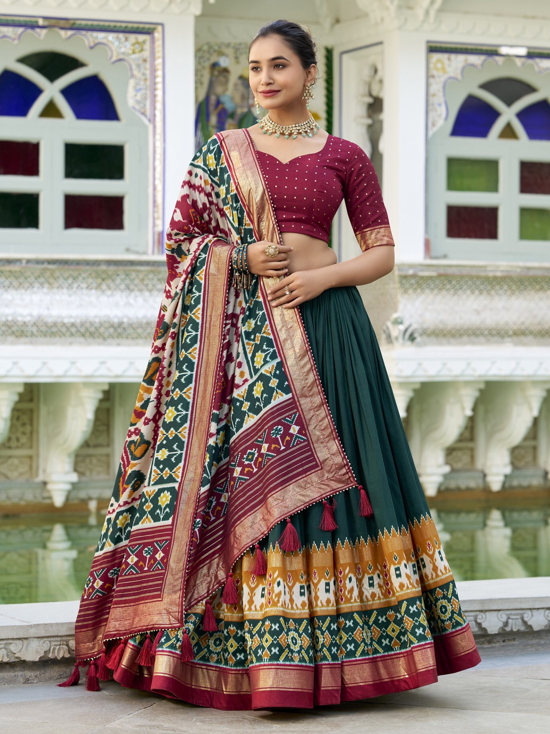 Tusser Silk Lehenga Choli - Image 2