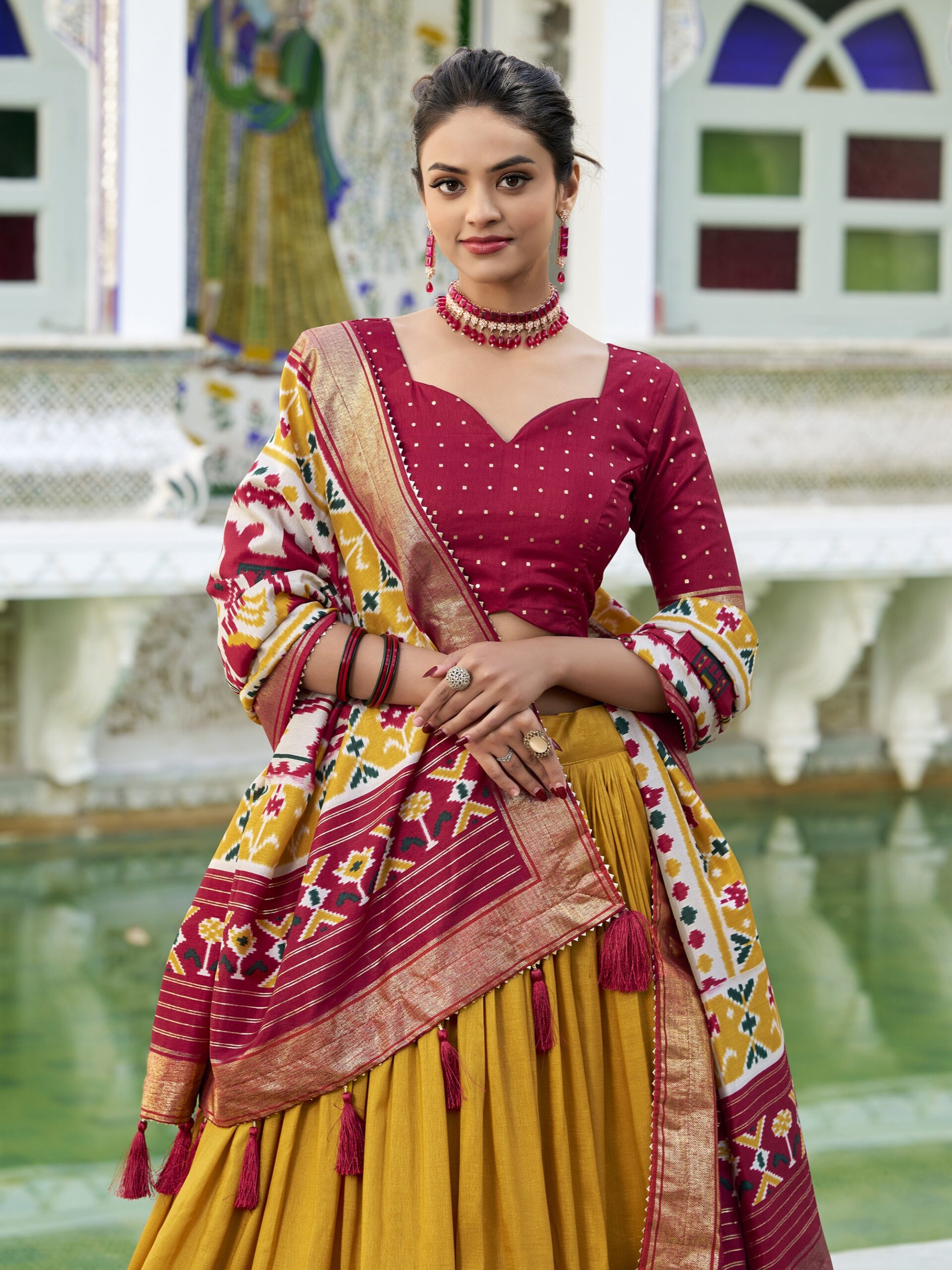 Tusser Silk Lehenga Choli