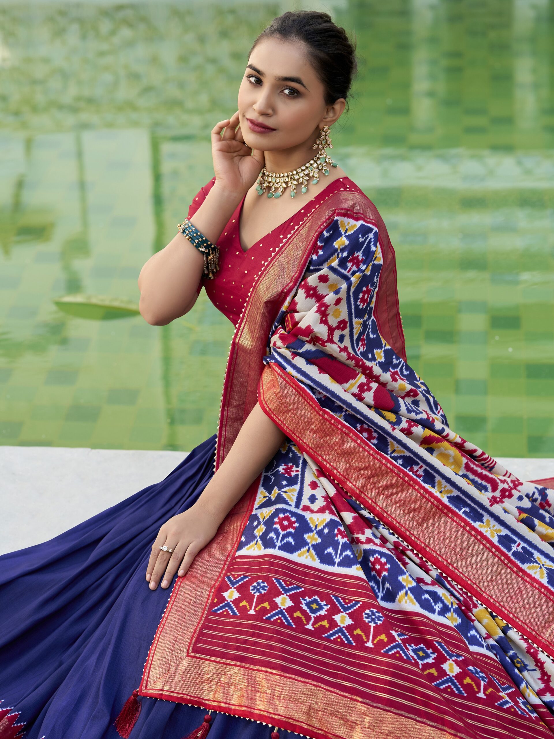 Tusser Silk Lehenga Choli