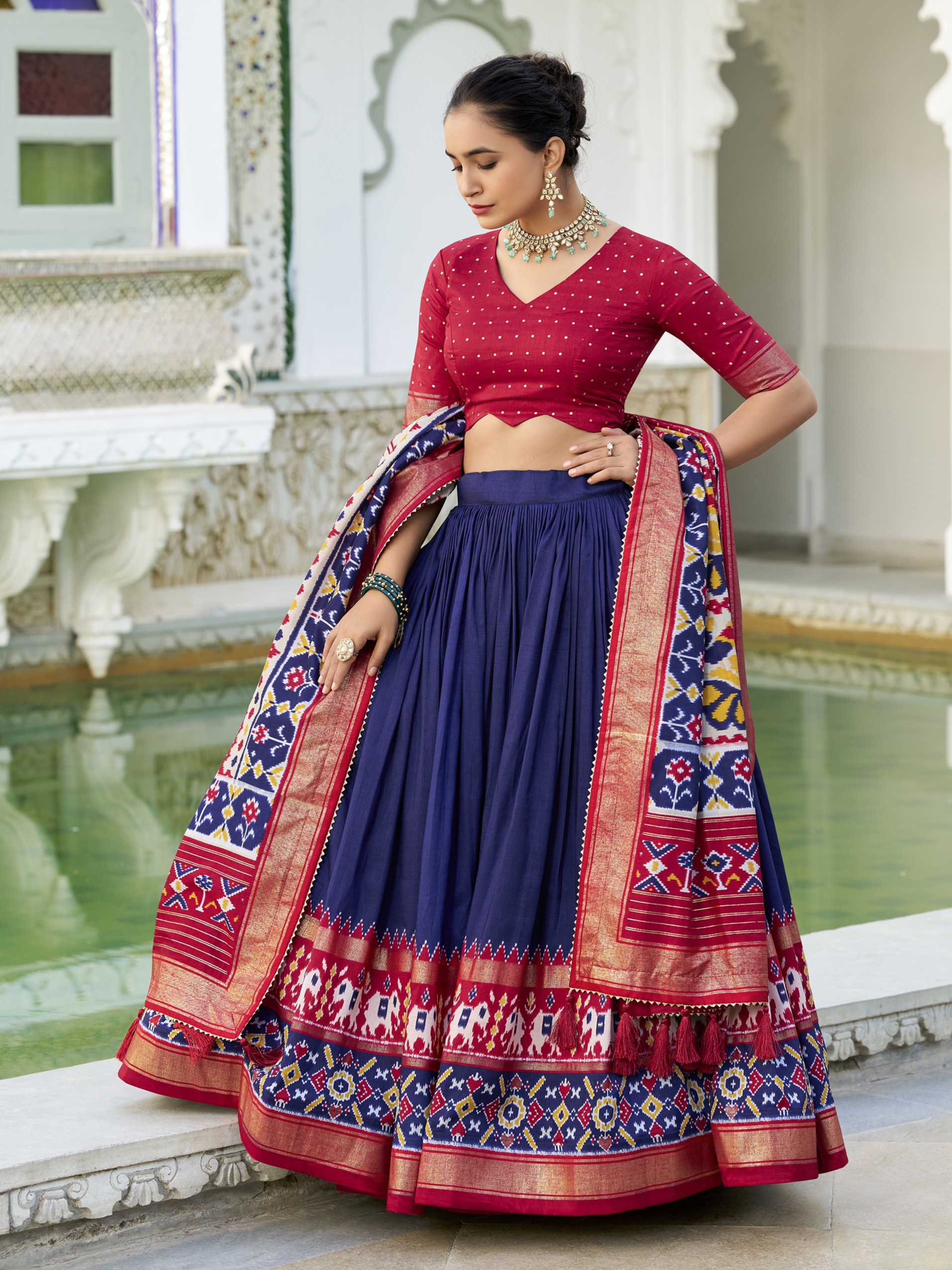 Tusser Silk Lehenga Choli - Image 3