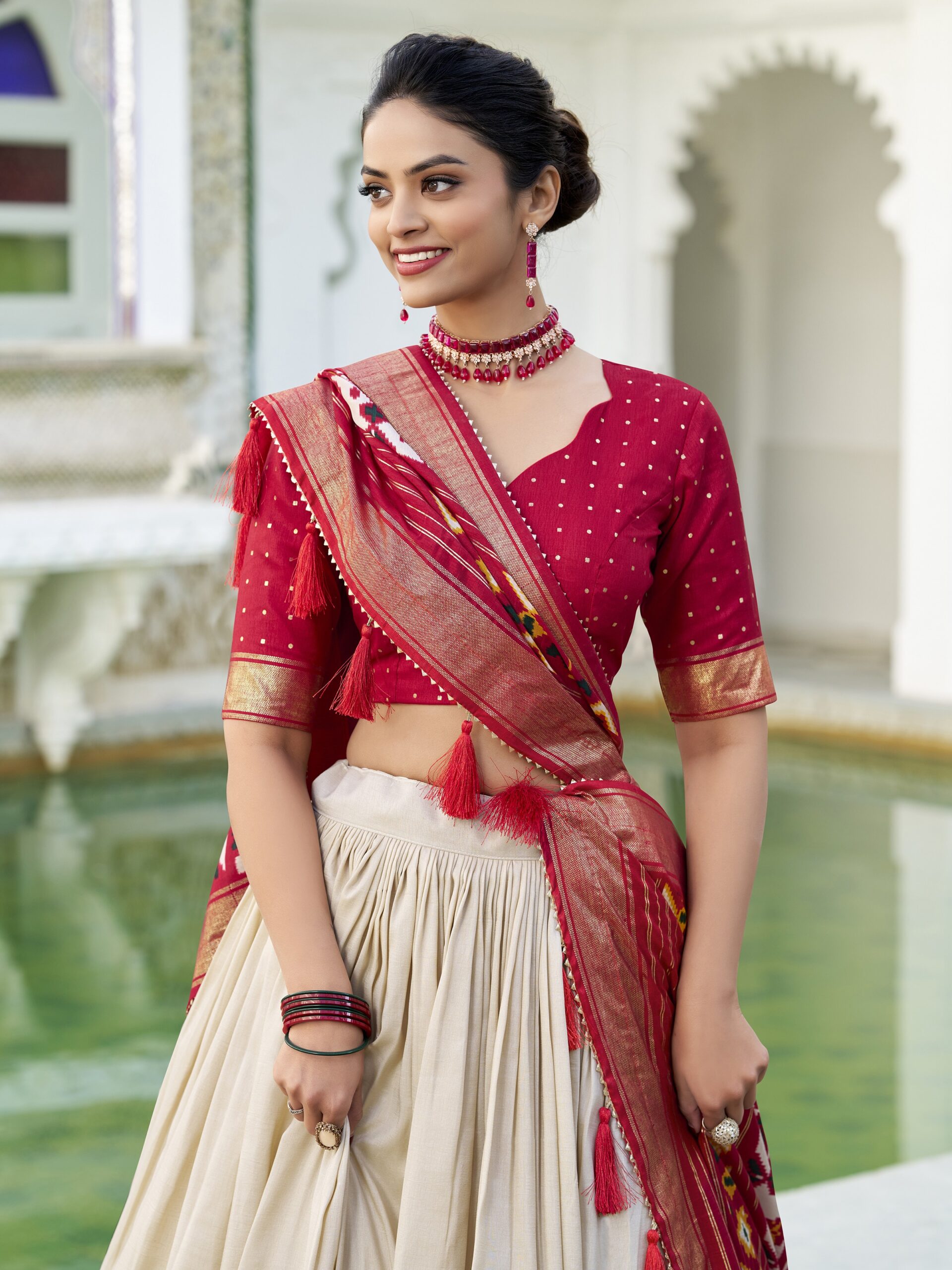 Tusser Silk Lehenga Choli