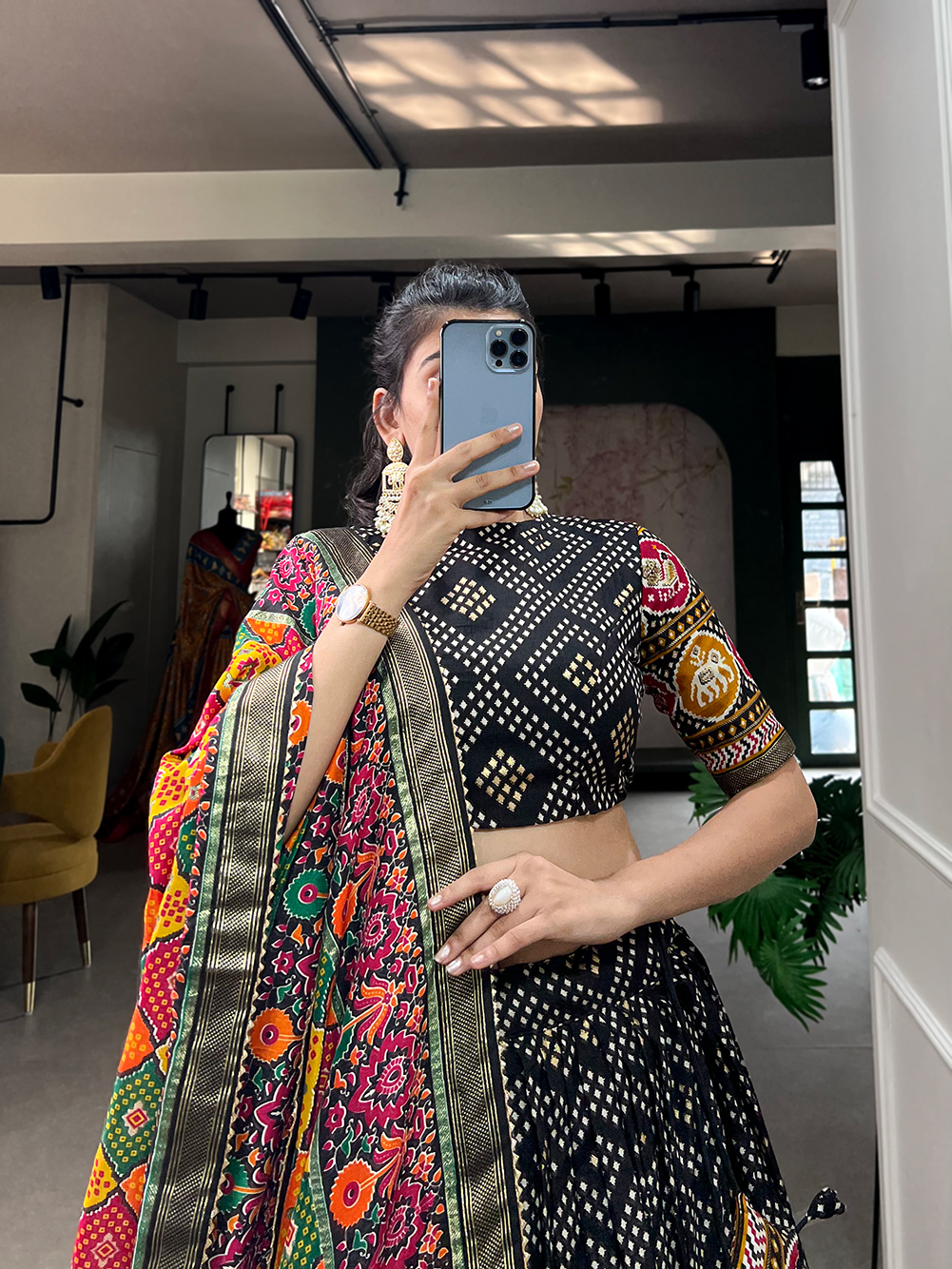 Tusser Silk Lehenga Choli