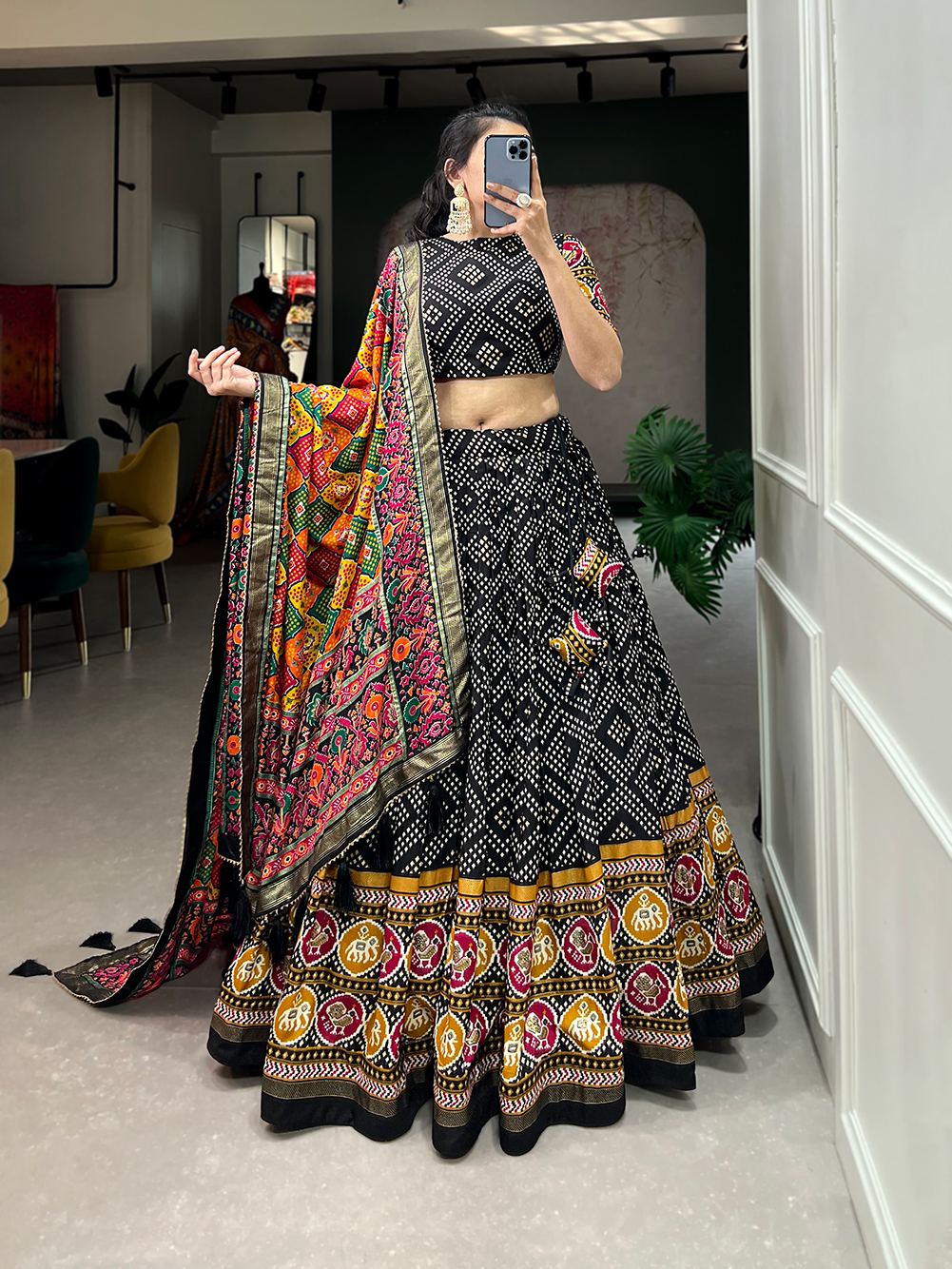 Tusser Silk Lehenga Choli - Image 2
