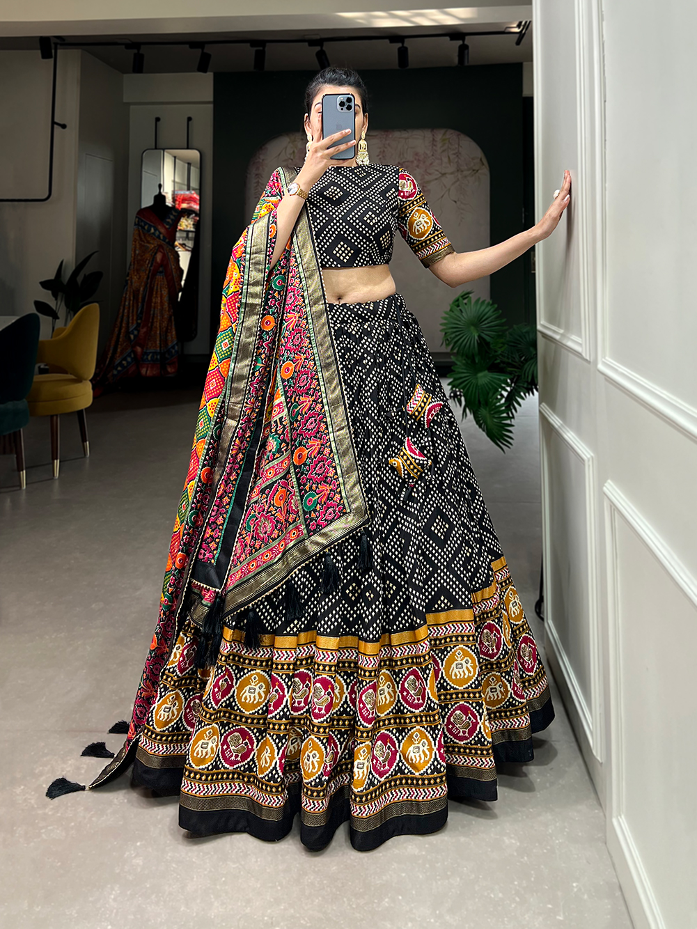 Tusser Silk Lehenga Choli - Image 4
