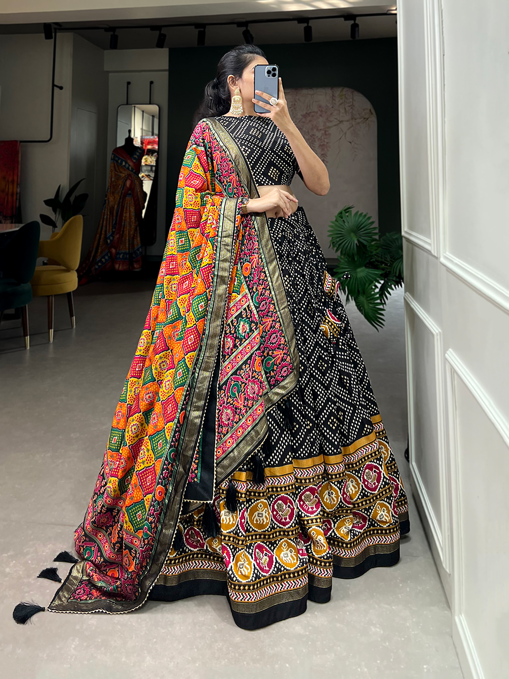 Tusser Silk Lehenga Choli - Image 5