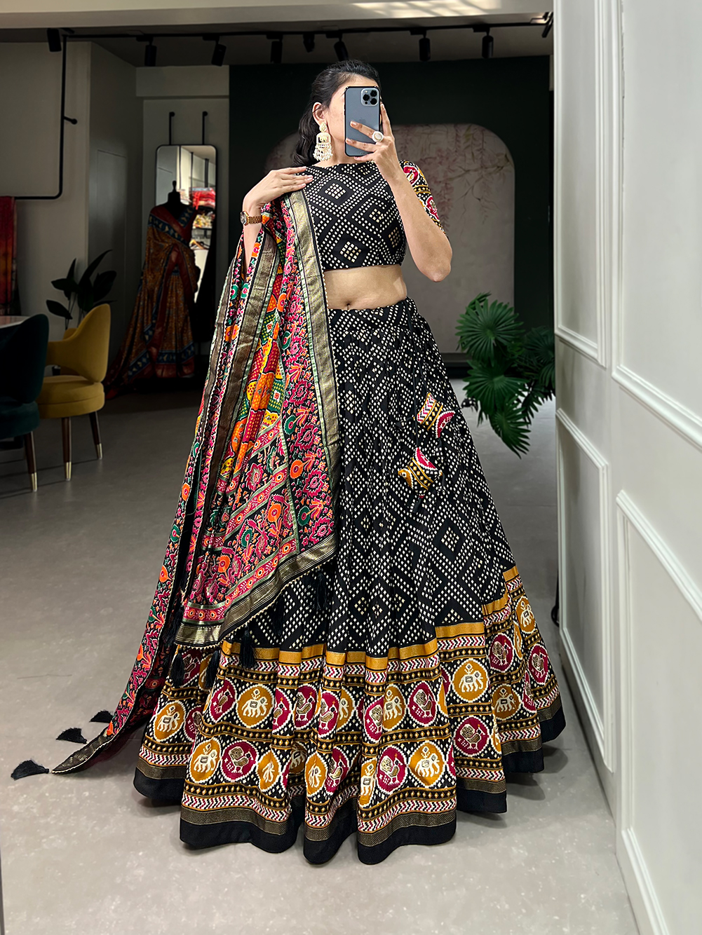 Tusser Silk Lehenga Choli - Image 6