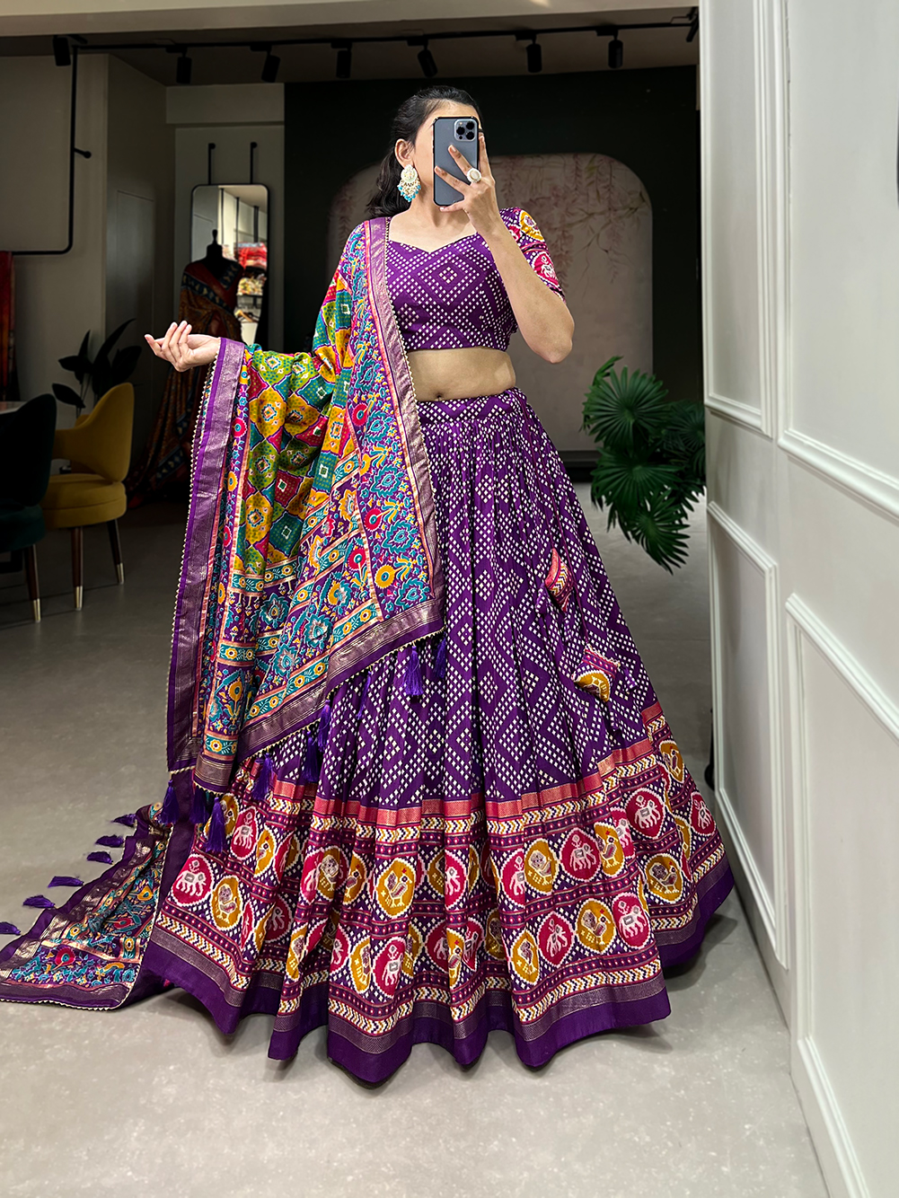 Tusser Silk Lehenga Choli - Image 2