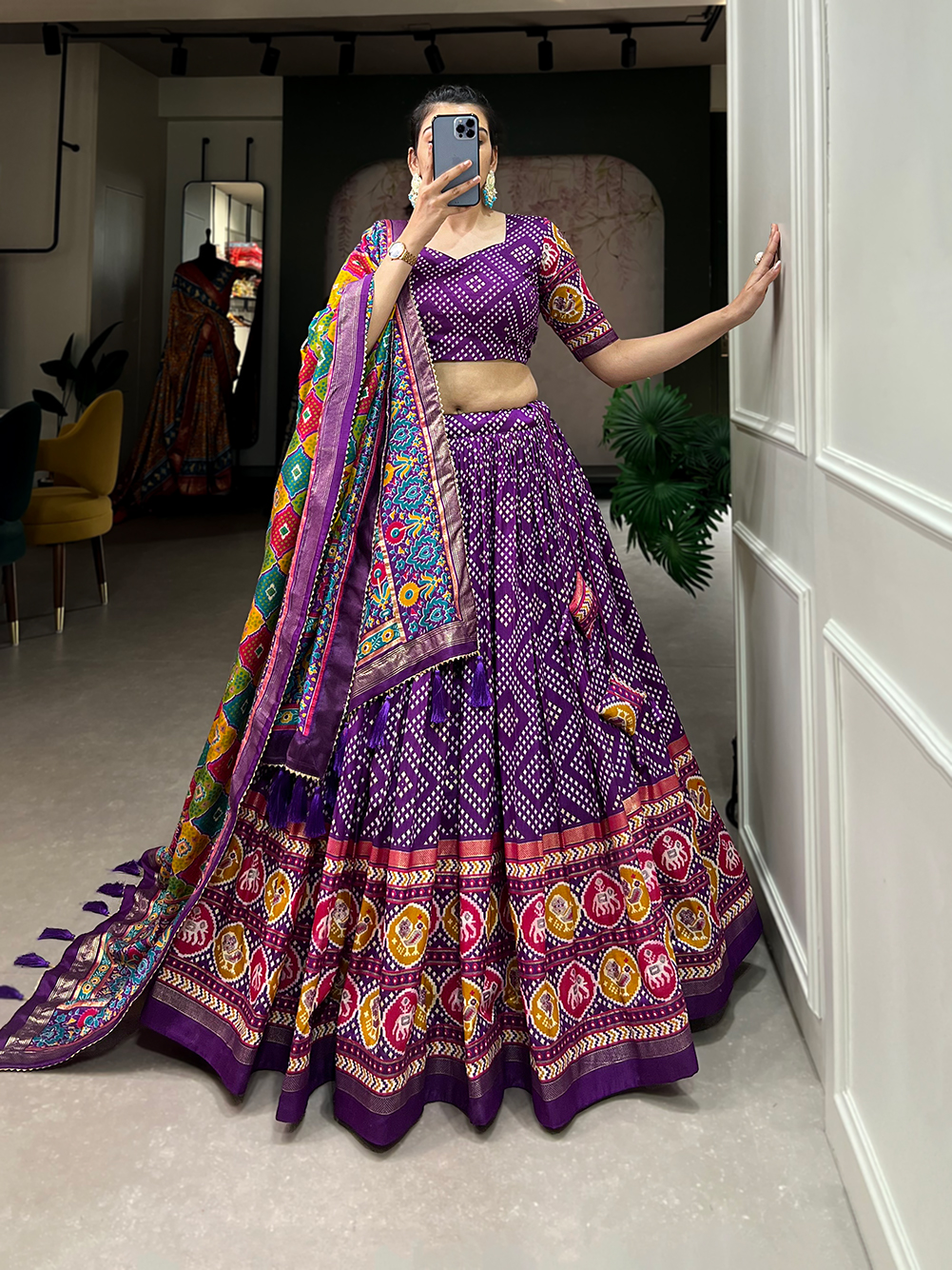 Tusser Silk Lehenga Choli - Image 3
