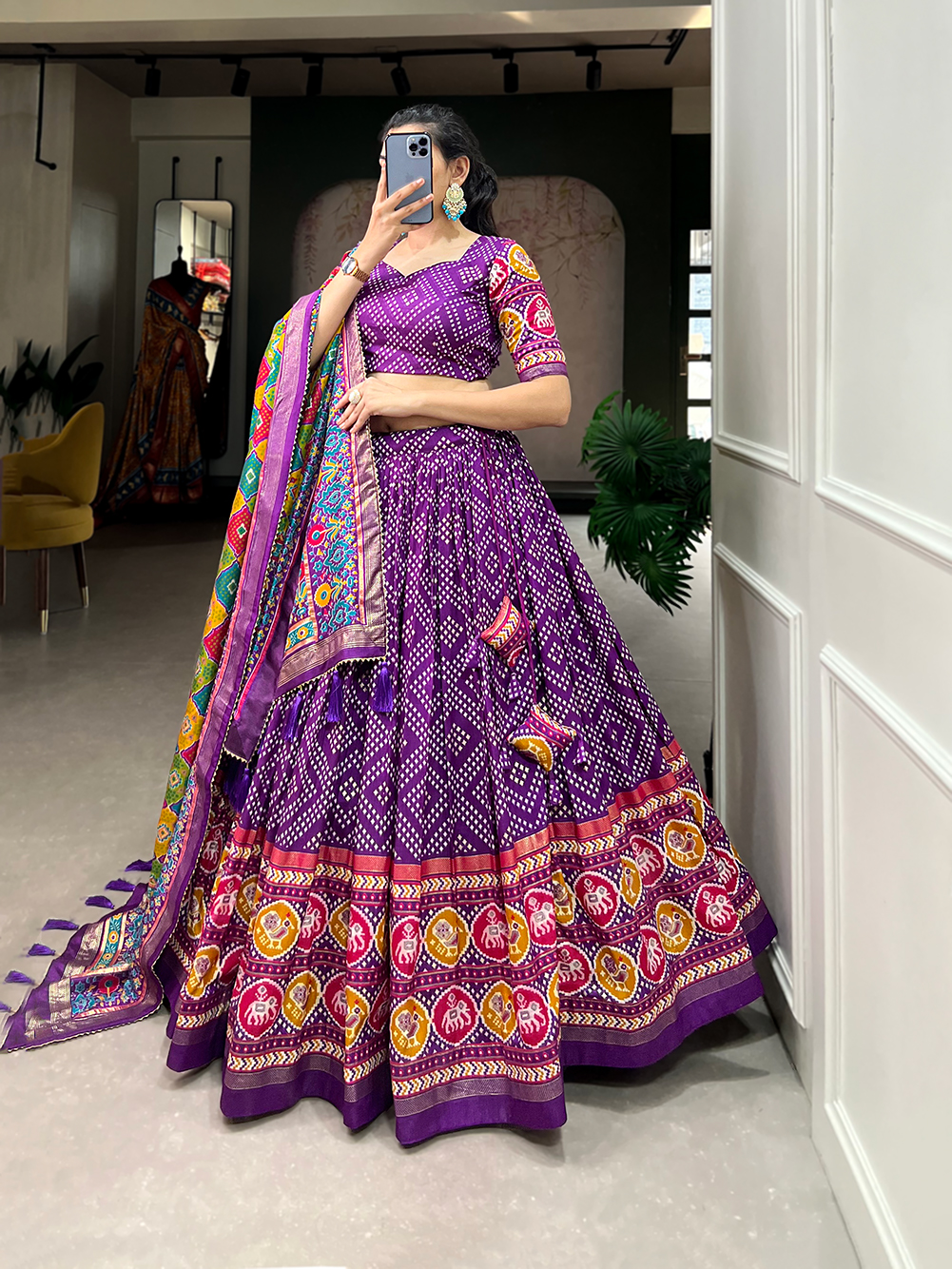Tusser Silk Lehenga Choli - Image 4