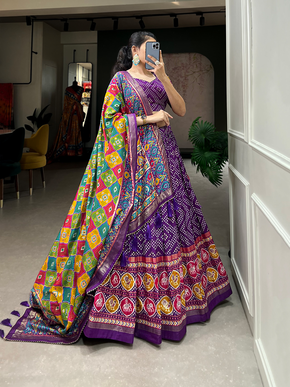Tusser Silk Lehenga Choli - Image 6