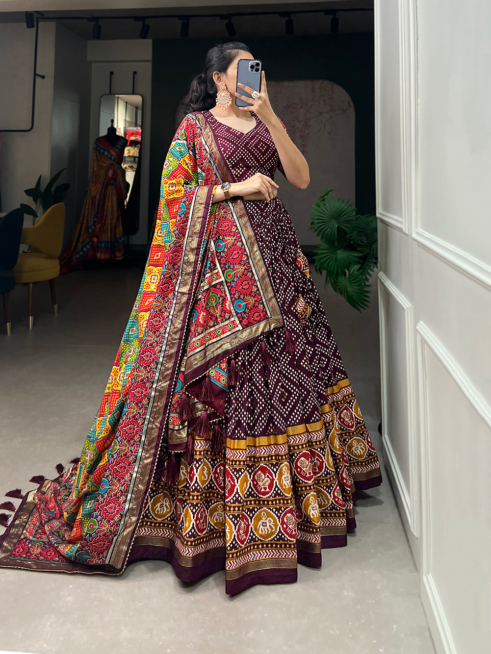 Tusser Silk Lehenga Choli - Image 5