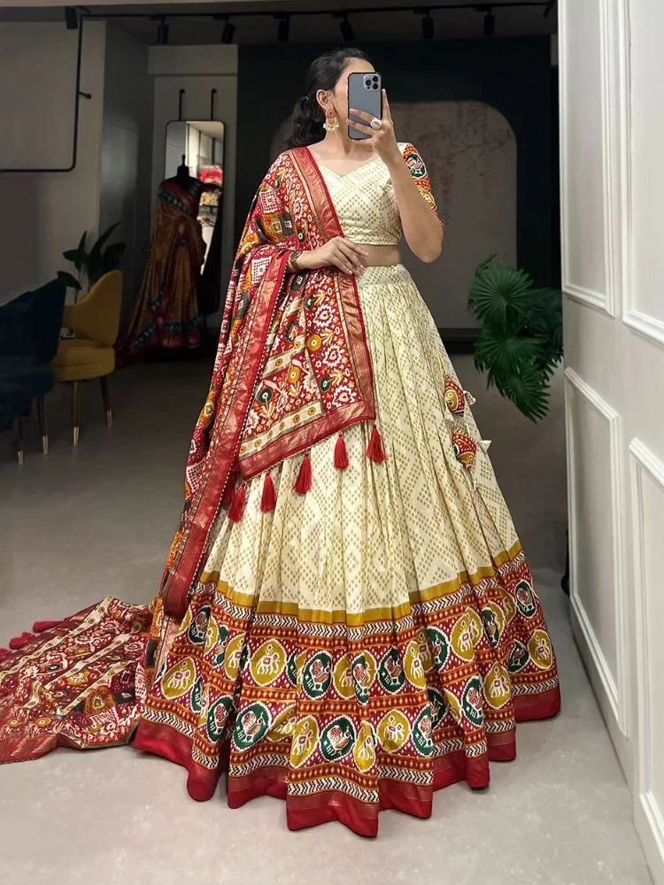 Tusser Silk Lehenga Choli