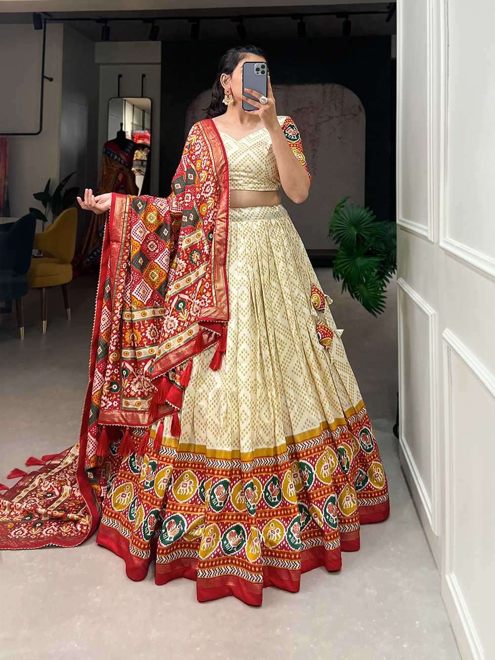Tusser Silk Lehenga Choli - Image 2