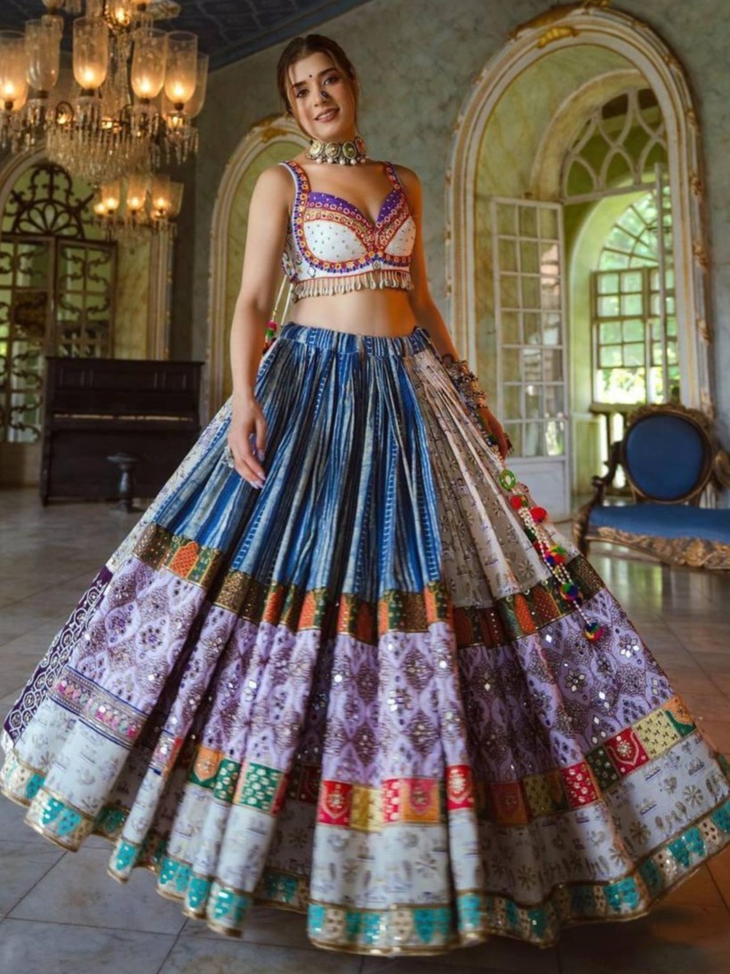NEW DESIGNER PRINTED LAHENGA CHOLI - Image 3
