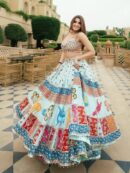NEW DESIGNER PRINTED LAHENGA CHOLI