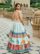 NEW DESIGNER PRINTED LAHENGA CHOLI