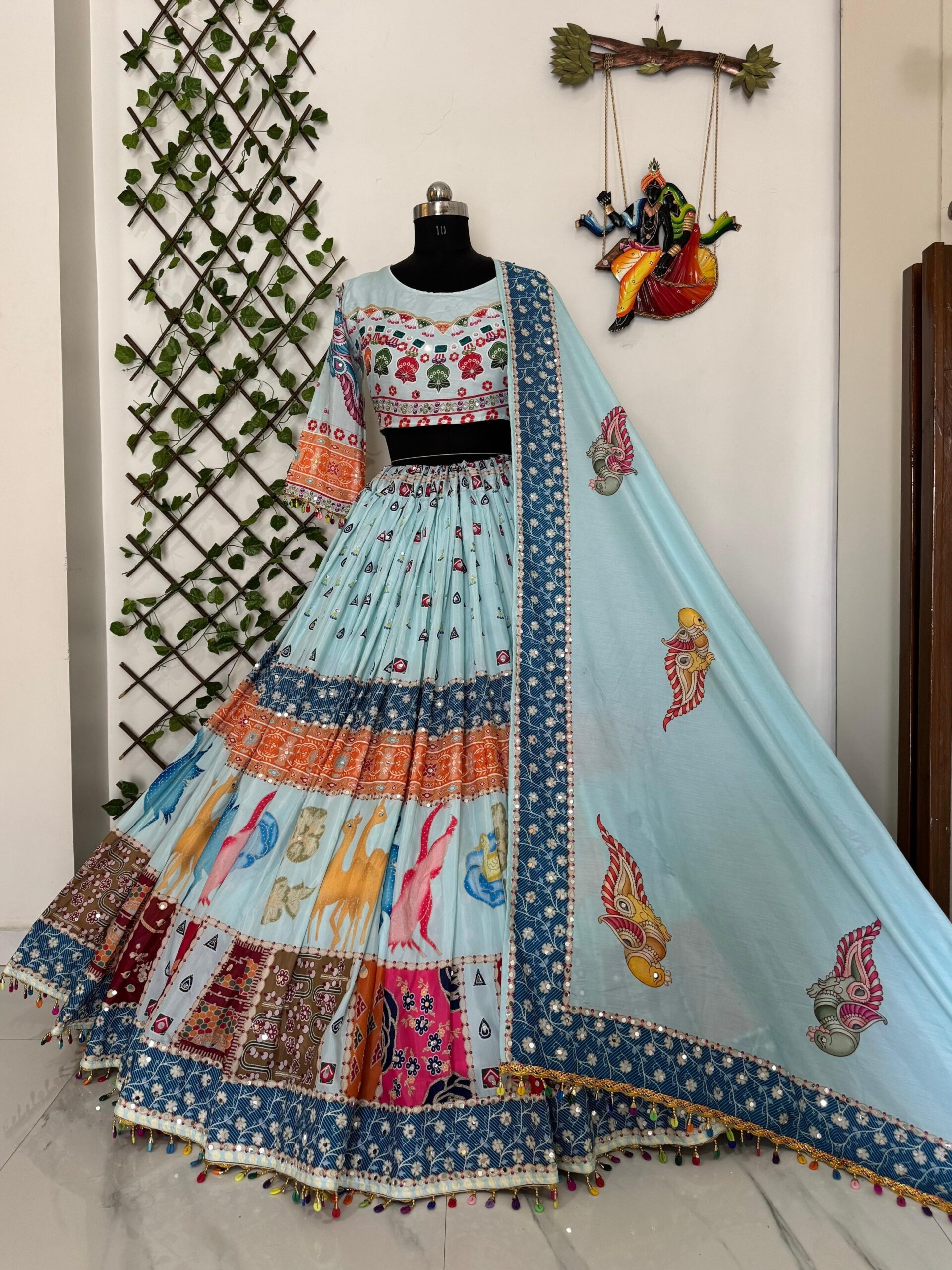 NEW DESIGNER PRINTED LAHENGA CHOLI - Image 7