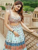NEW DESIGNER PRINTED LAHENGA CHOLI