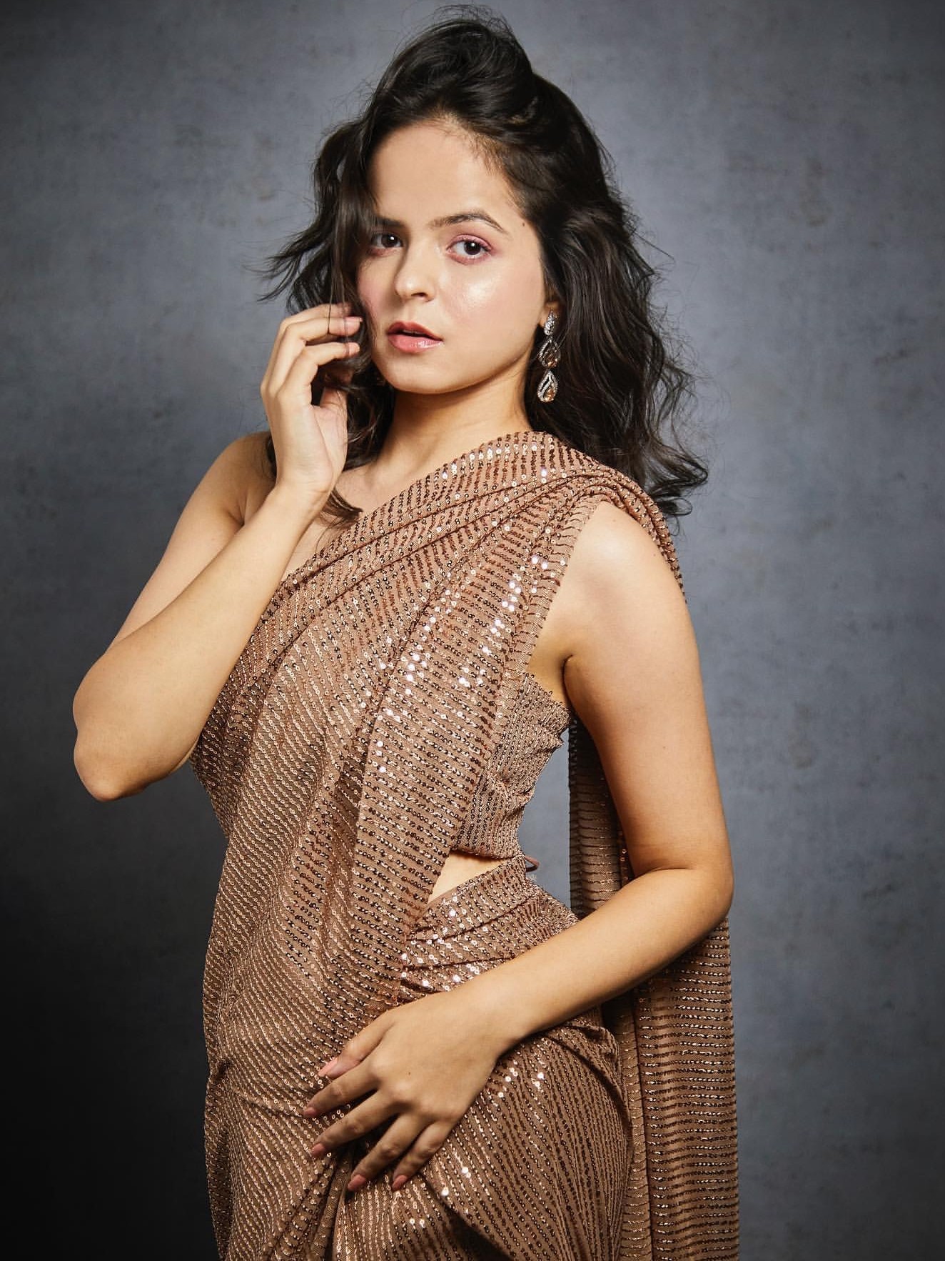 Celebrity Style Sequance Saree