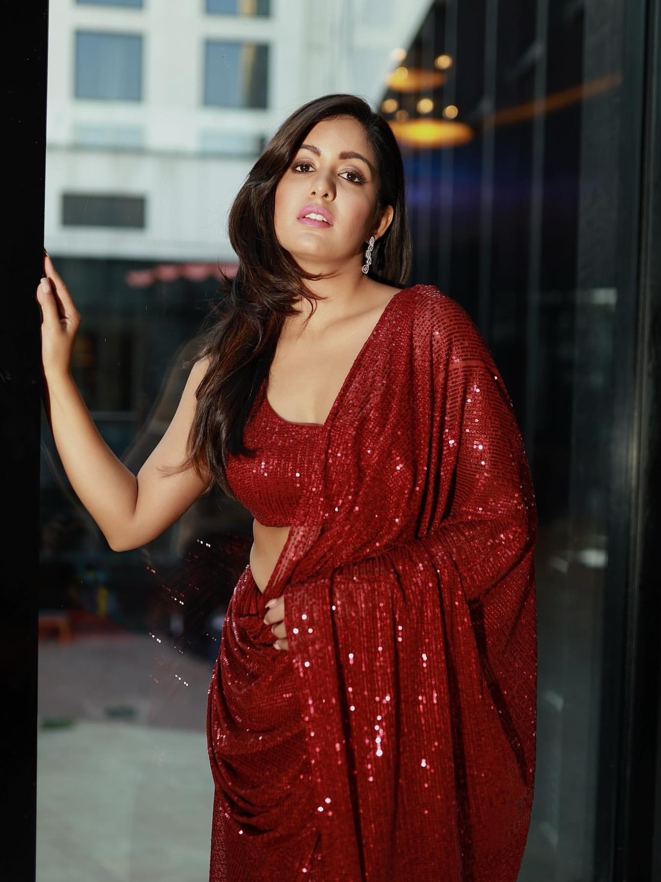 Celebrity Style Sequance Saree